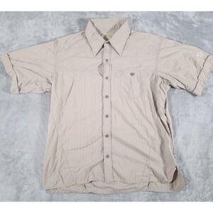 Mountain Hardwear Shirt Mens Large Short Sleeve Button Front Pocket Outdoors‎